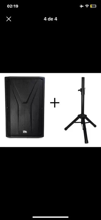 Vendo Caixa Ativa de PZ YAC 15? com Tripé de brinde, juntamente com NF e 1 Ano de Garantia - Foto 2
