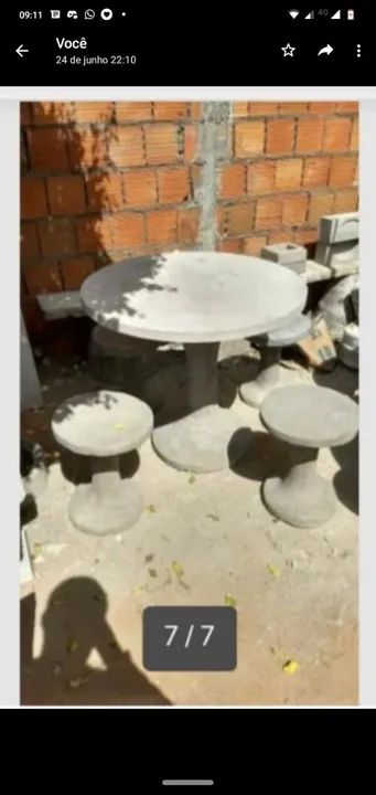 Conjuntos de mesas no concreto pólido - Foto 5