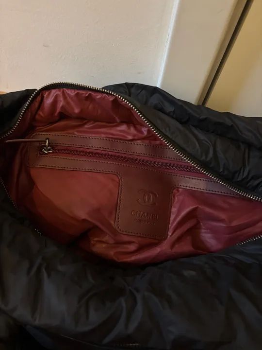 Bolsa Tote Chanel Coco Cocoon Preta - Foto 6