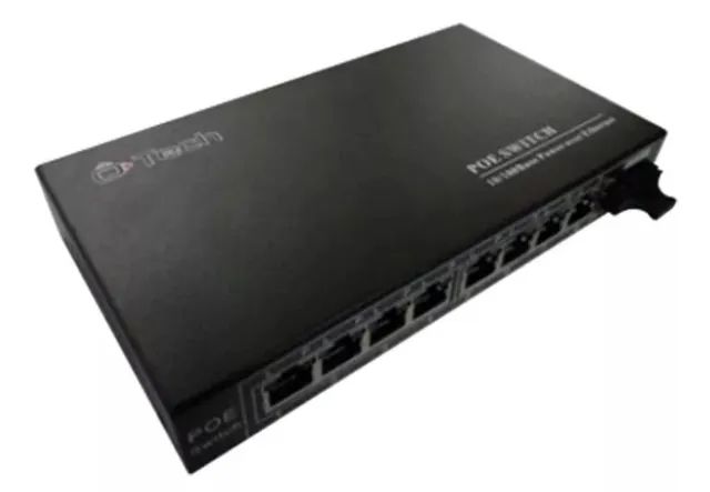 Switch 8 x10 PoE monomodo 20km 1 f.o
