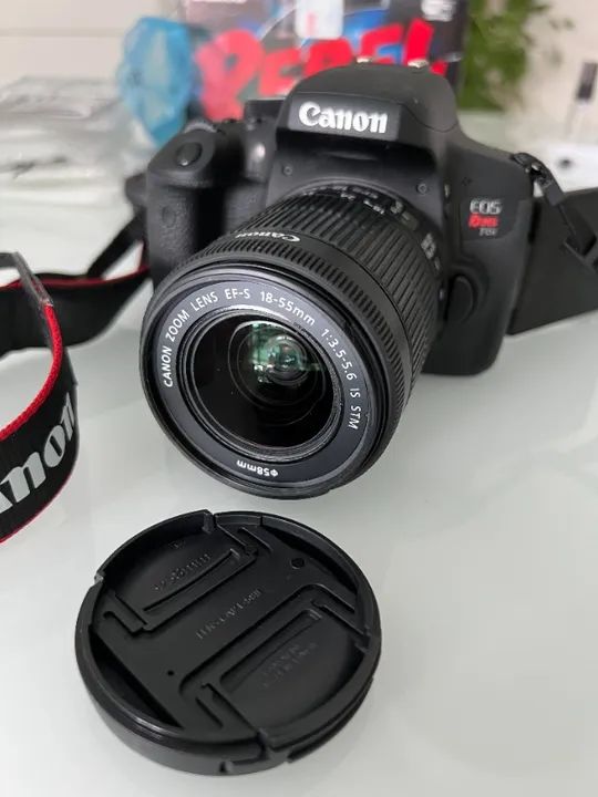 Câmera fotografica e filmadora Canon T6i com flip - Foto 5