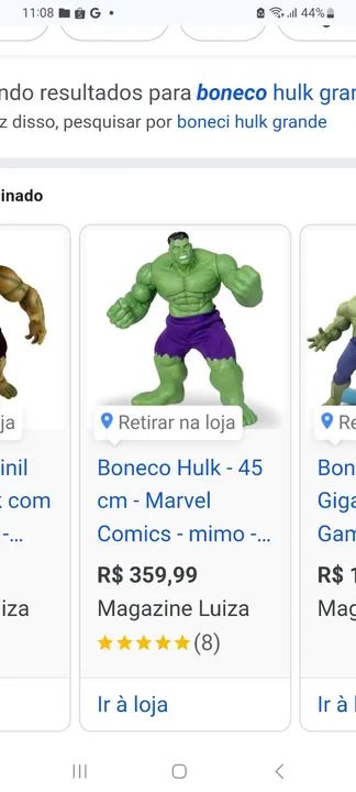 Marvel boneco HULK 45CM ALTURA - Foto 6