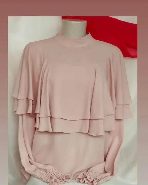 Blusa em Crepe de Seda c/Babados