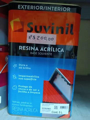 Tinta Resina Acrílica Suvinil 5 litros base solvente 