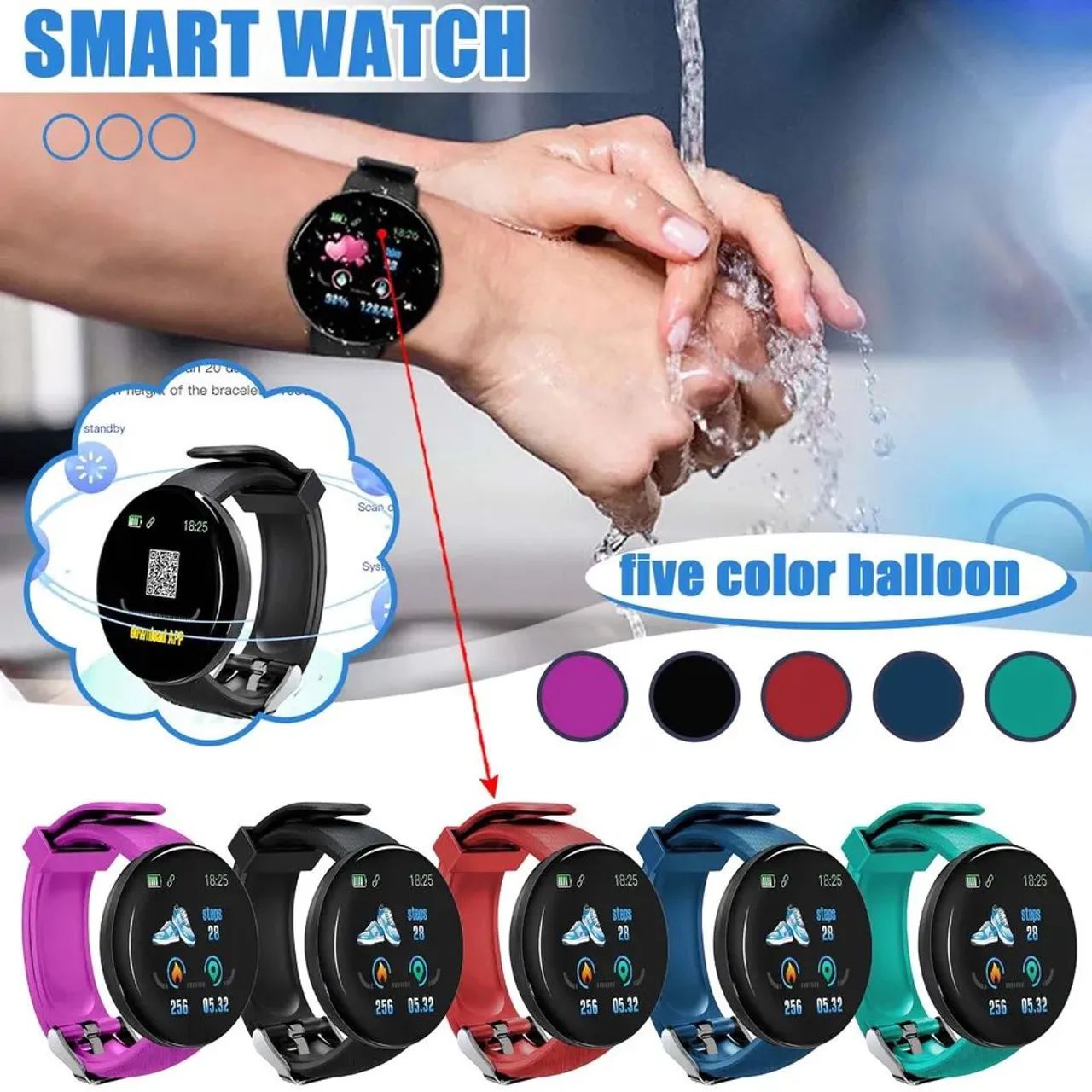 Smartwatch Relógio Inteligente Fitness smart digital - Foto 5