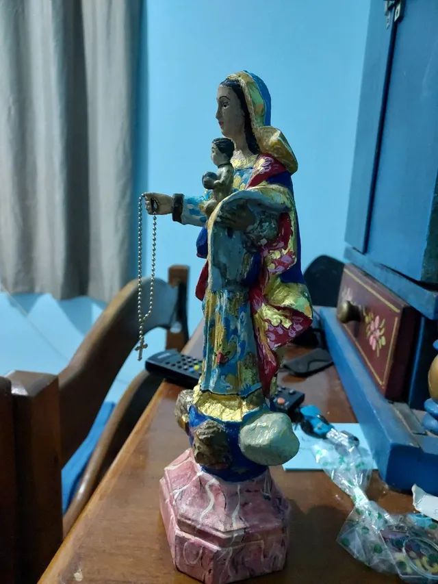 Antiga imagem de nossa senhora do rosário  - Foto 4