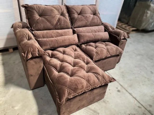 Sofá retrátil reclinável Luiso - Foto 4