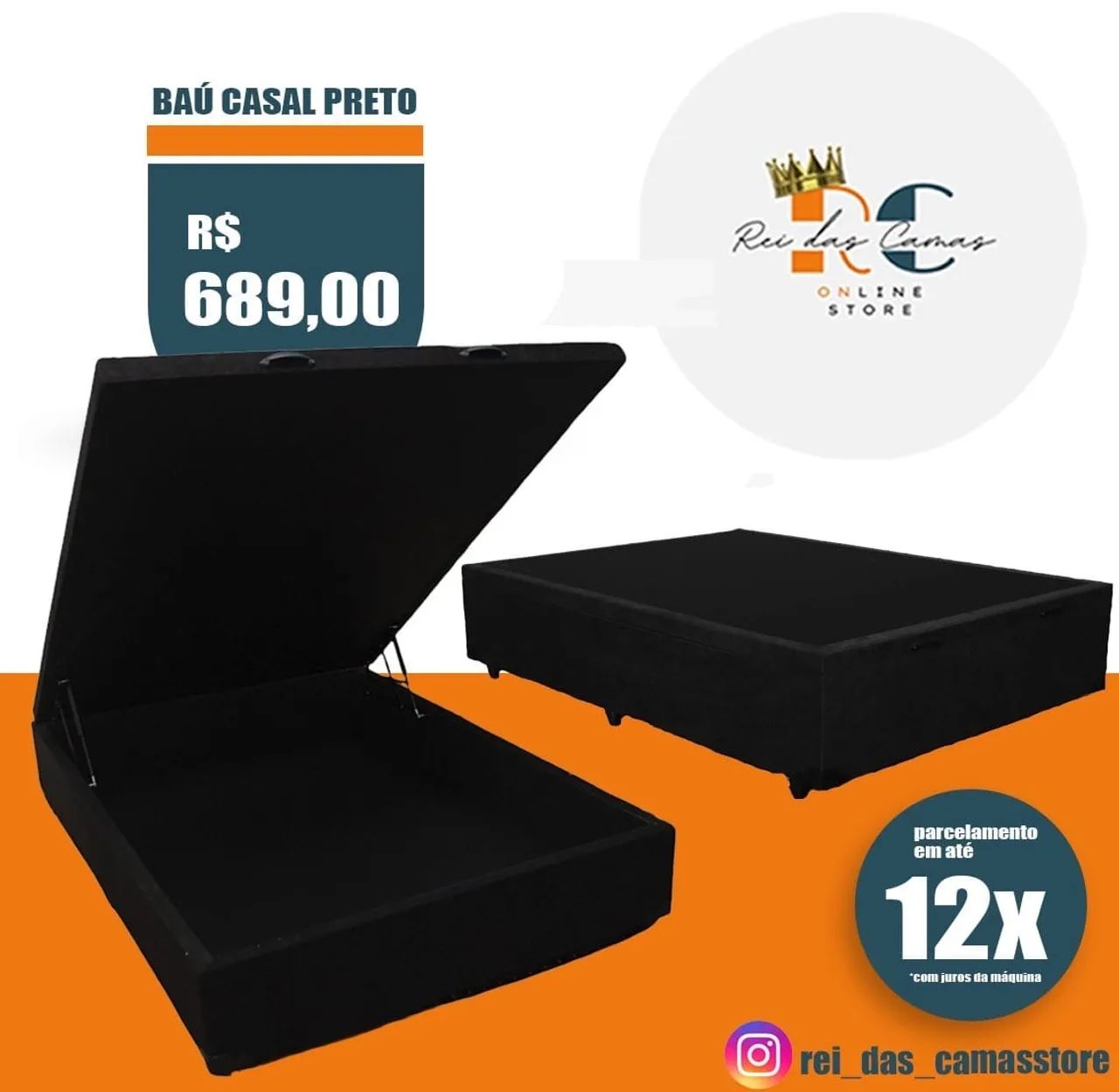 Base baú casal e solteiro/ frete grátis  - Foto 3