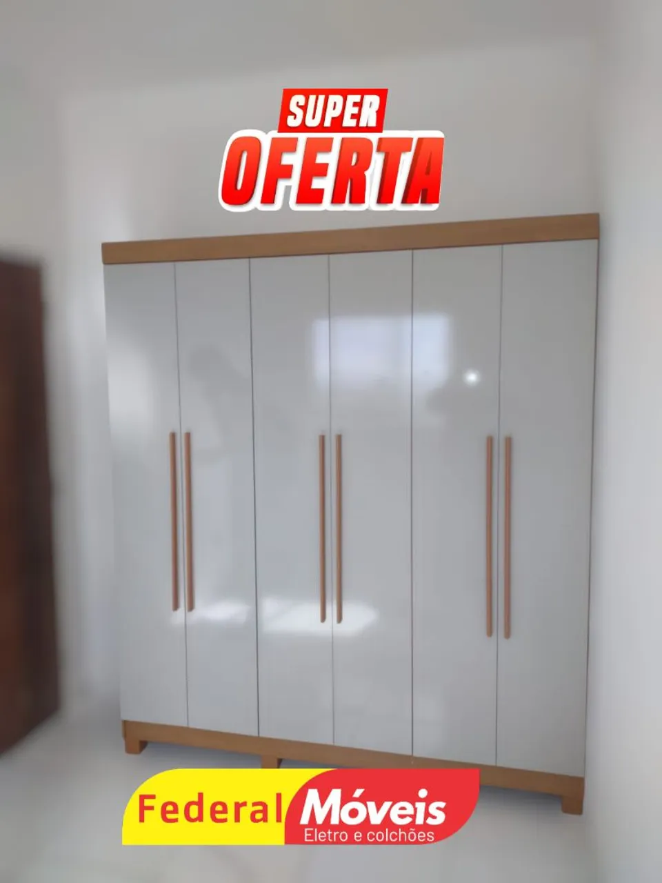 Guarda Roupa com 6 Portas Novo - Espaço de Sobra para Organizar com Estilo!
