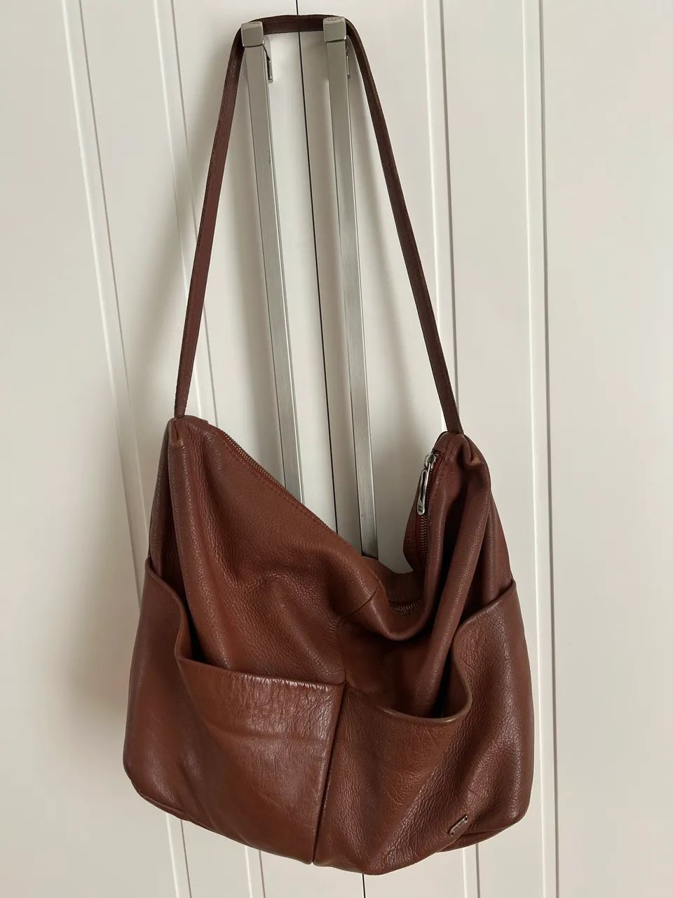 Bolsa de couro legítimo Via Mia 