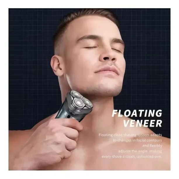 Barbeador Elétrico B Max 3 Lâminas Bm C053 À Prova D'água Preto 127/220v - Foto 2