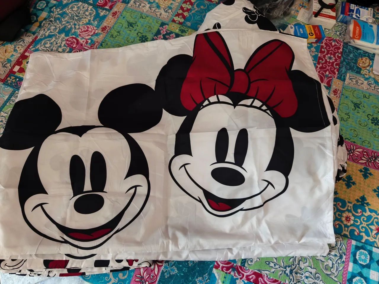 Lençol de casal Mickey( 4 peças) - Foto 2