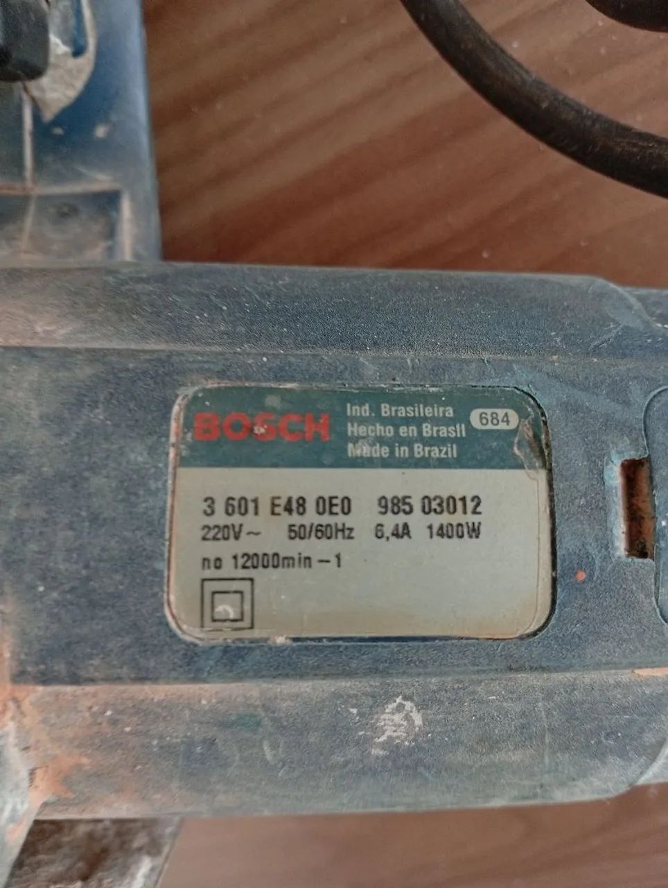 Serra Mármore Bosch 220v 1400W usada funcionando perfeitamente. - Foto 4