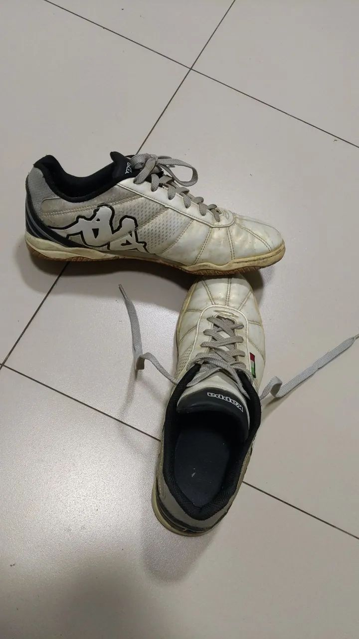 Tênis Kappa Branco futsal 42 Made in Brazil - Foto 6