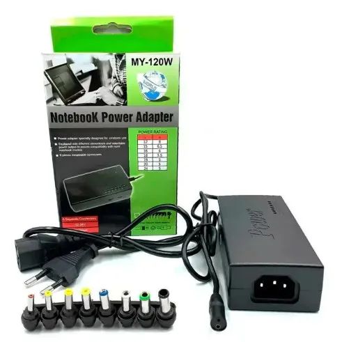 Fonte de Notebook Universal 120W 12-24V com 8 pinos -120W