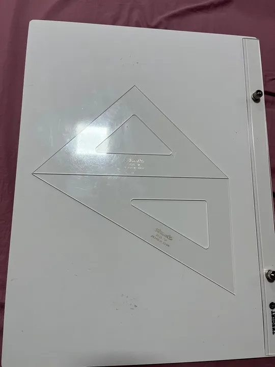 Prancheta A3 e Kit de esquadros - Novos