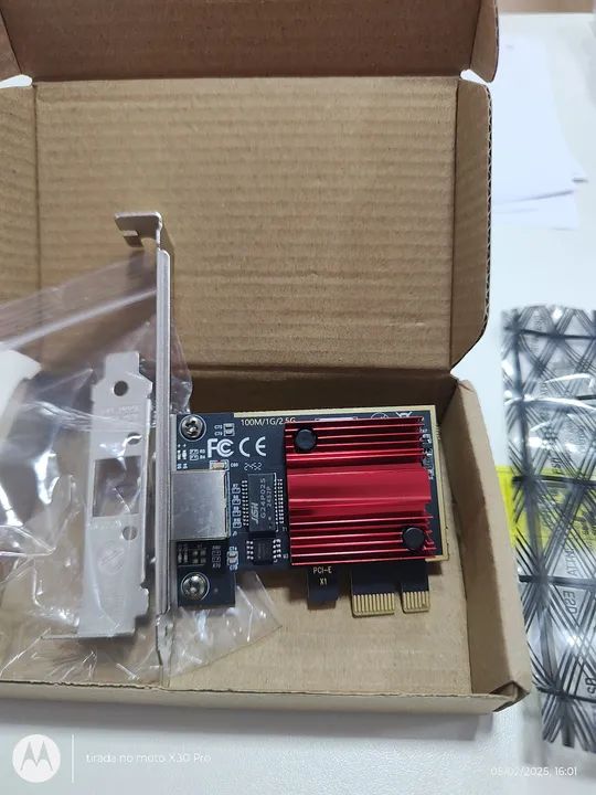 Placa de Rede PCI-E 2.5Gbps FENVI - Foto 3