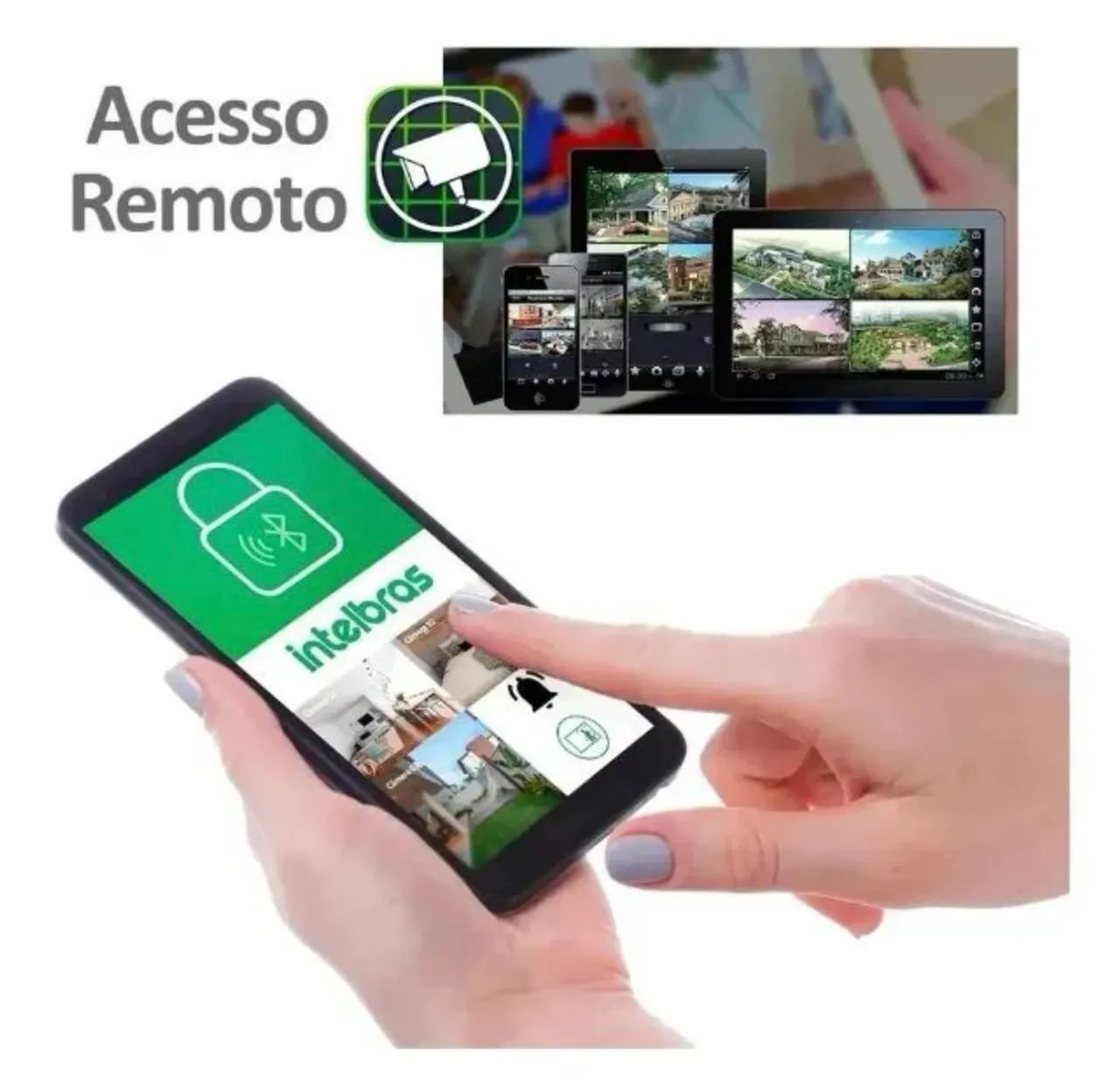 KIT DVR 4 CANAIS + HD Intelbras 64318617789187121