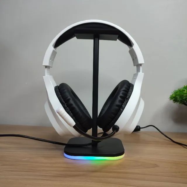 Promoção Headset Gamer RGB Snow Mount Clanm - Foto 2
