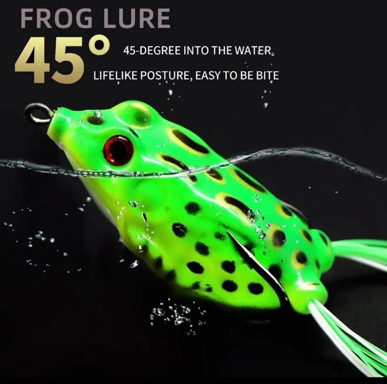 Isca de Sapo para Pesca - 45° - Alta Qualidade