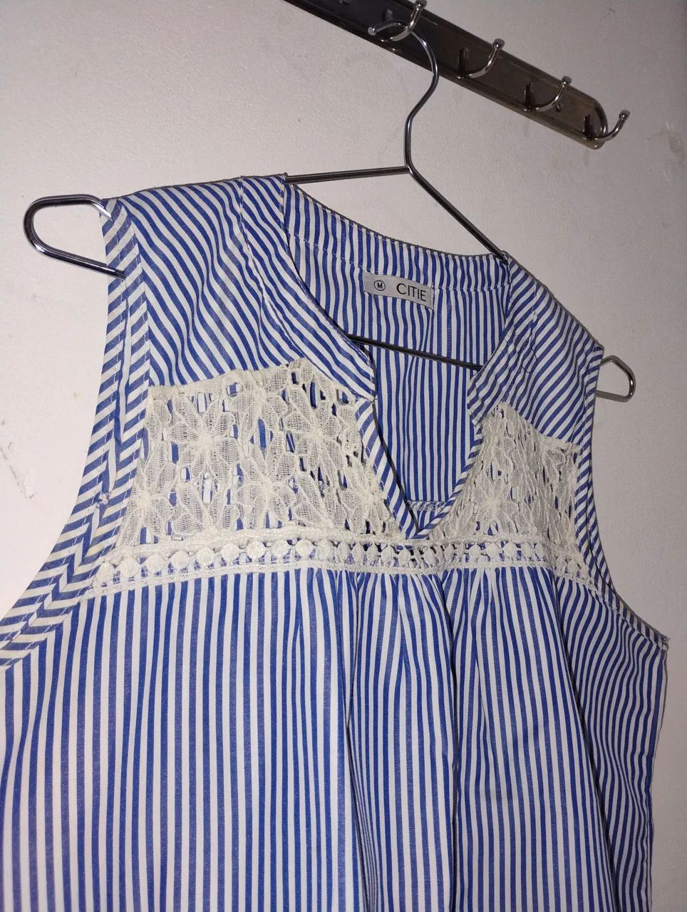 Blusa Azul Listrada - Foto 3