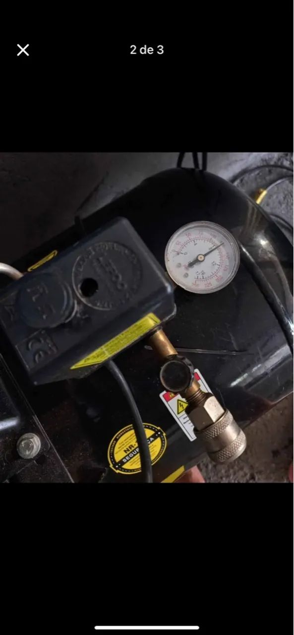 Compressor de ar industrial 110L - Foto 2