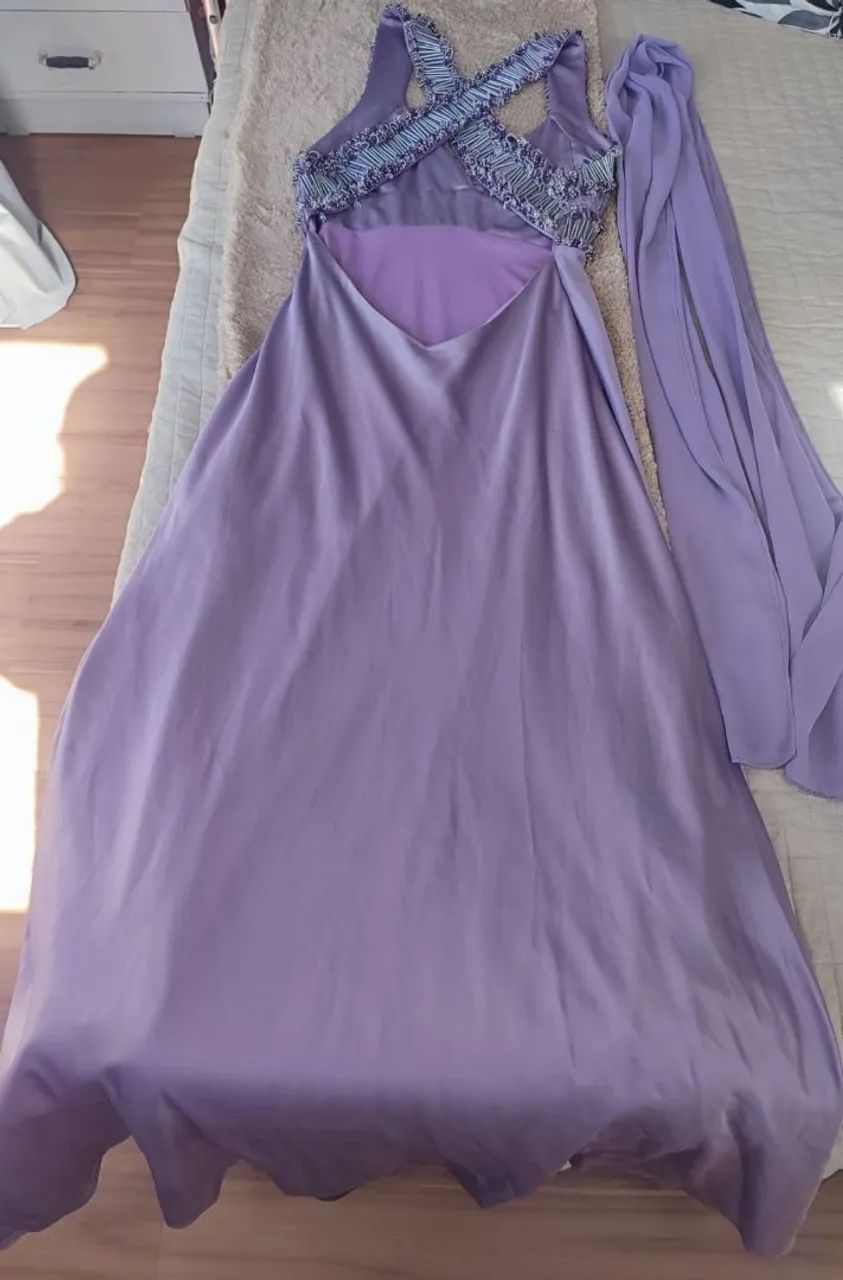 Vestido Lilás festa - Foto 4