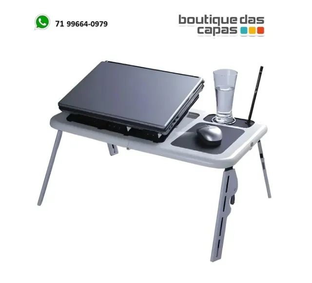 MESA PORTATIL DOBRAVEL P NOTEBOOK 2 COOLER USB TOMATE MTN-888 ate 15.6 polegadas
