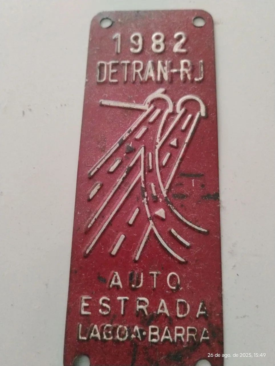 Plaquetas carro Antigo DETRAN RJ - Foto 2