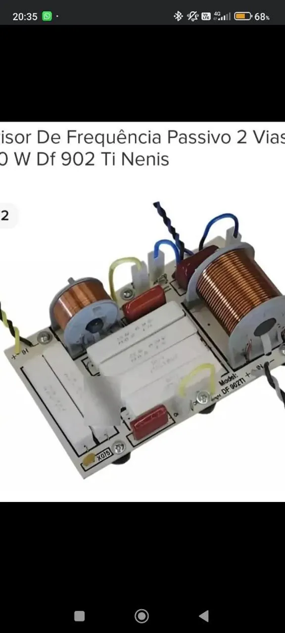 Divisor de frequência nenis ti de duas vias 900watts novinho