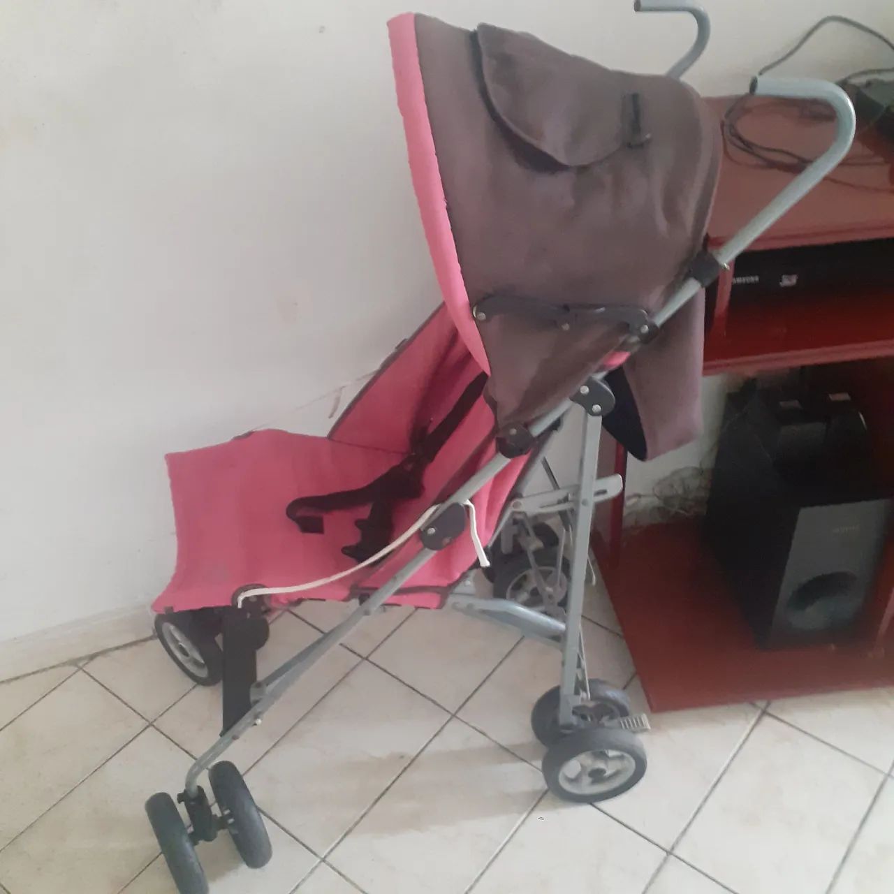 Carrinho de Bebê Rosa - Foto 2