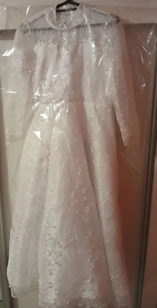 Vestido Daminha de Honra Godê com Cauda - Foto 3