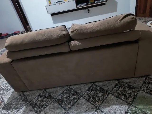 Sofá Retrátil e Reclinável em Suede  - Foto 3