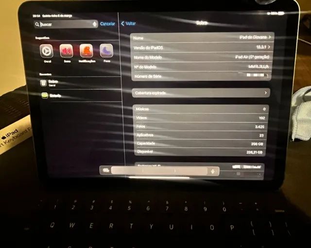 iPad Air 5th (256gb de armazenamento) + KeyBoard - Foto 2