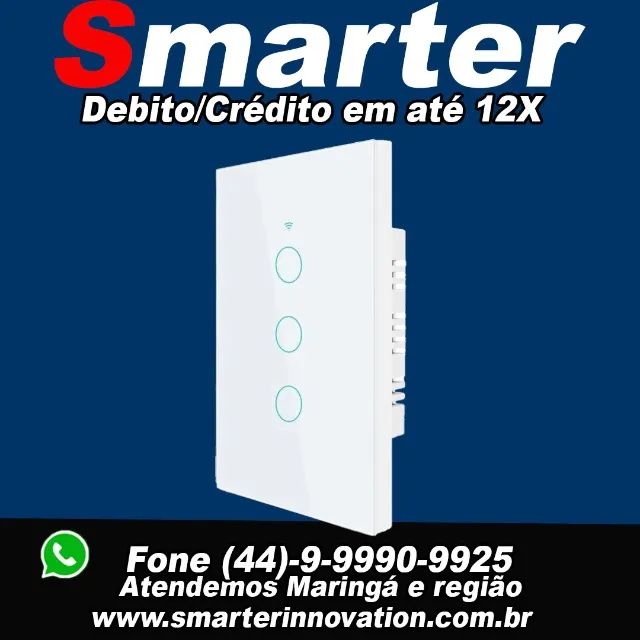 Interruptores inteligentes com 3, 2 ou 1 Botão para Alexa e google (Celular) - Foto 5