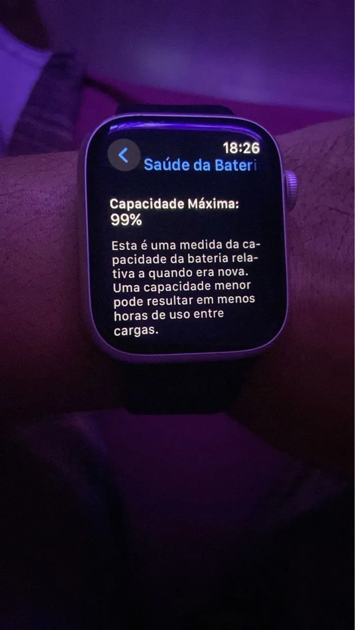 Apple Watch Series 9 (GPS + Celular) 45mm Alumínio - Bateria 99% CAIXA E NOTA FISCAL - Foto 3