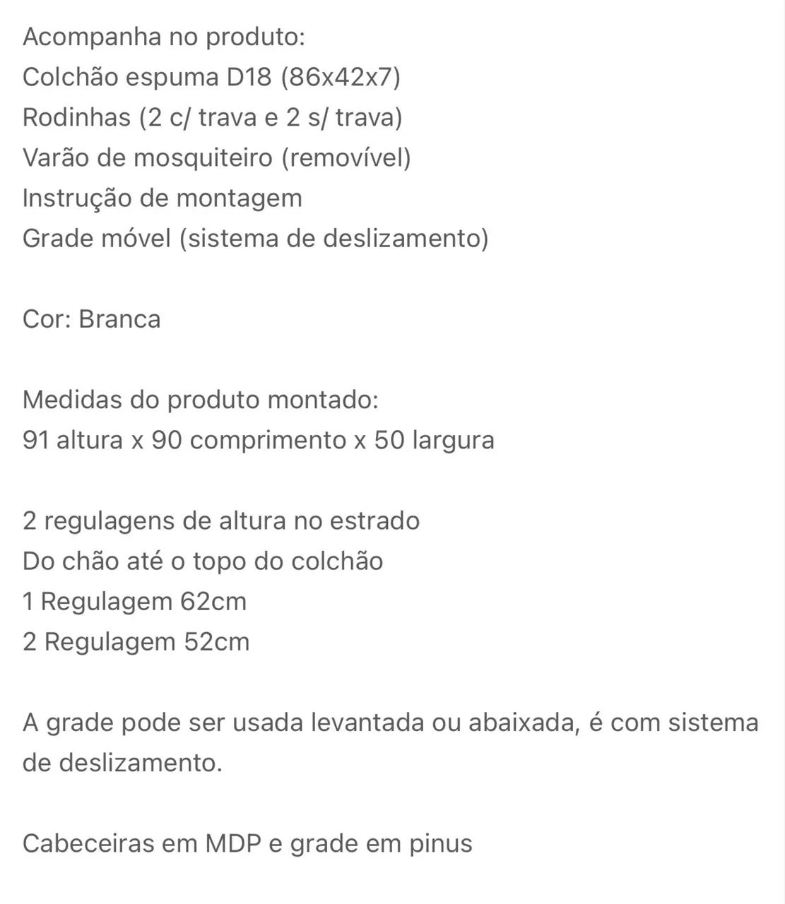 Mini Berço 64316919104641122
