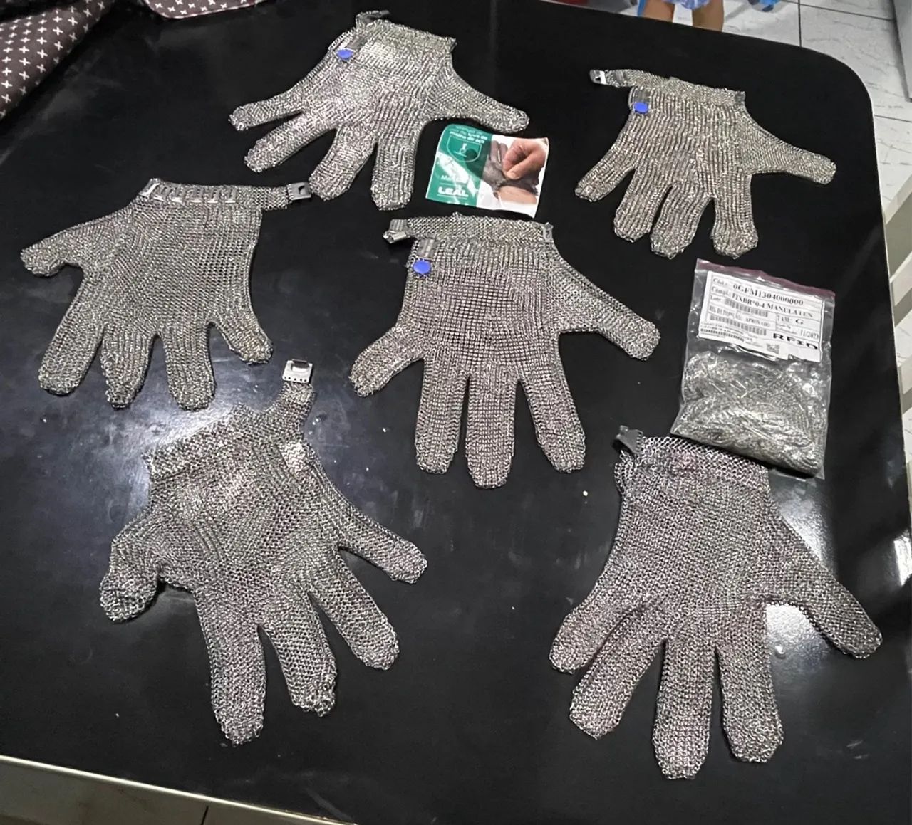 Luvas de Aço - Proteção e Durabilidade tamanhos (M) (G) - Foto 6