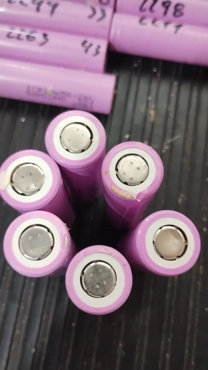 73 células de litio 18650 recicladas de notebbok - SAMSUNG ICR18650 - Foto 6