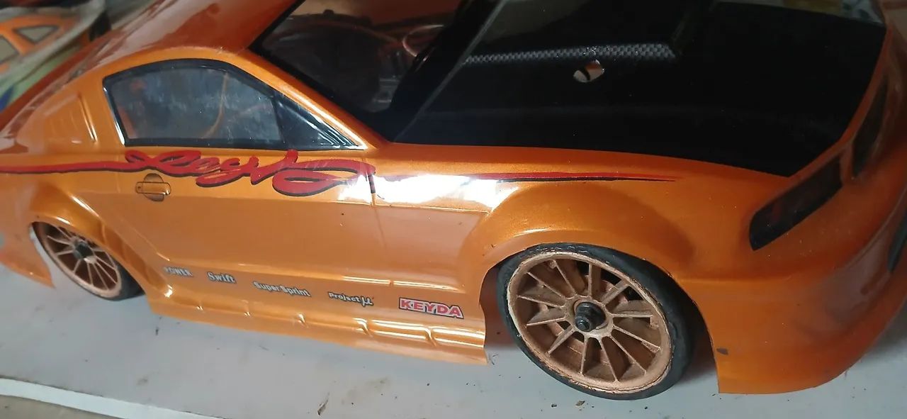 Bolha automodelo serve em tamiya e kyosho nova . Mustang gold . Unica na OLX 1/10 - Foto 3