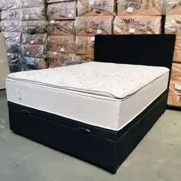 Cama Box Casal + Colchão Mocaccino Molas Ensacadas