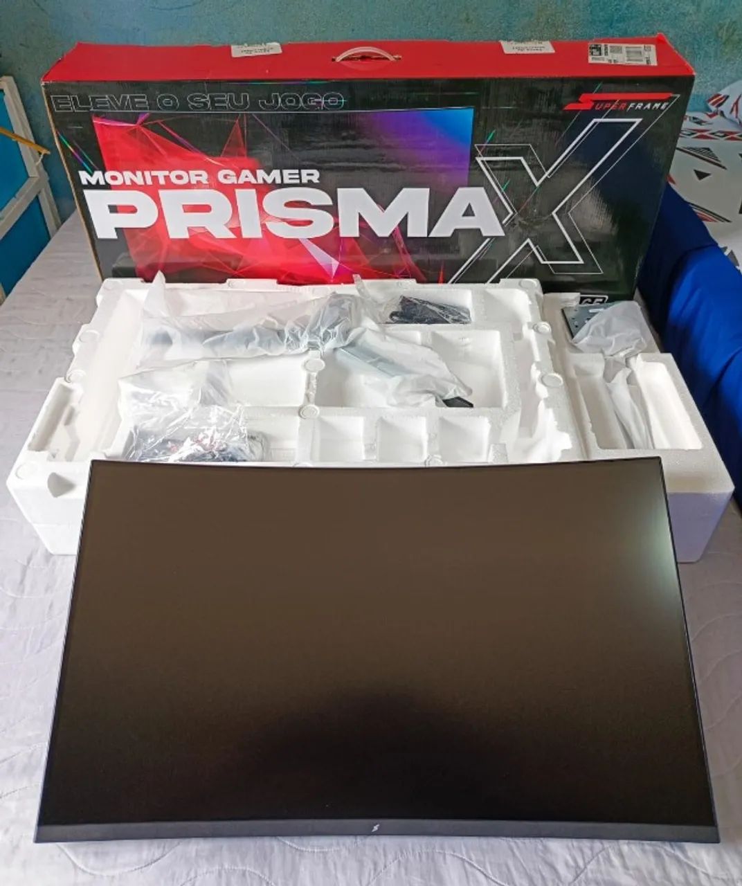 Monitor Gamer Curvo Prisma X 32 PL 165 Hz 2K Quad-HD 1ms FreeSync + HDR na Cx. - Foto 3