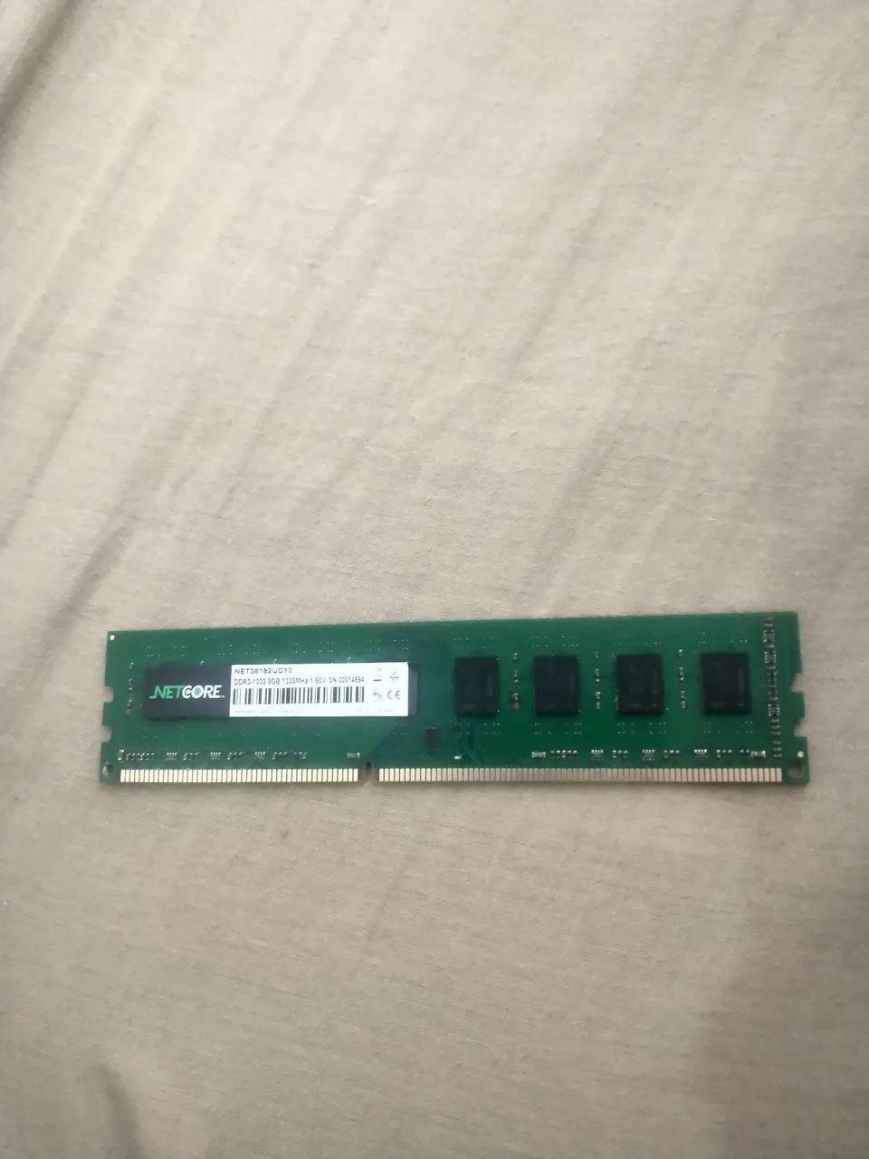Memória ram DDR3 8gb 1333mhz