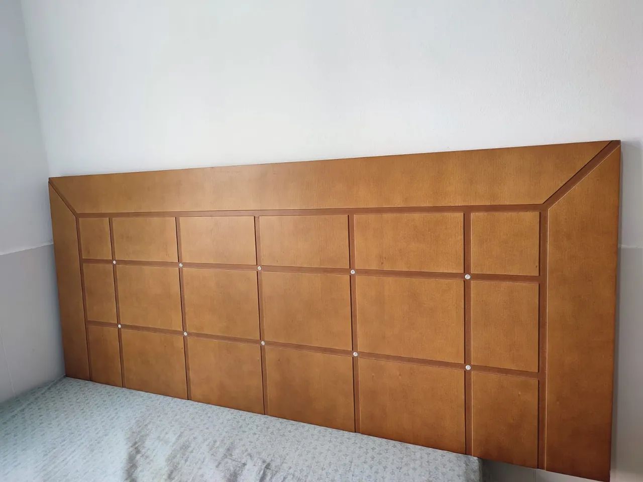 Cabeceira de Cama casal em Madeira Maciça - Foto 2