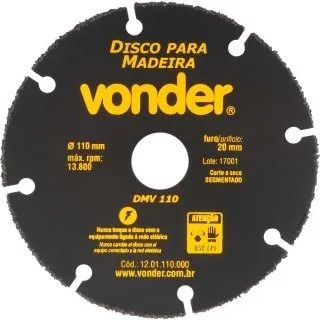 DISCO P/MADEIRA VONDER 110MM 