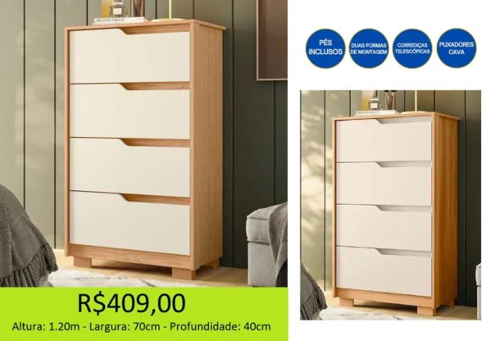 Comoda para quarto 