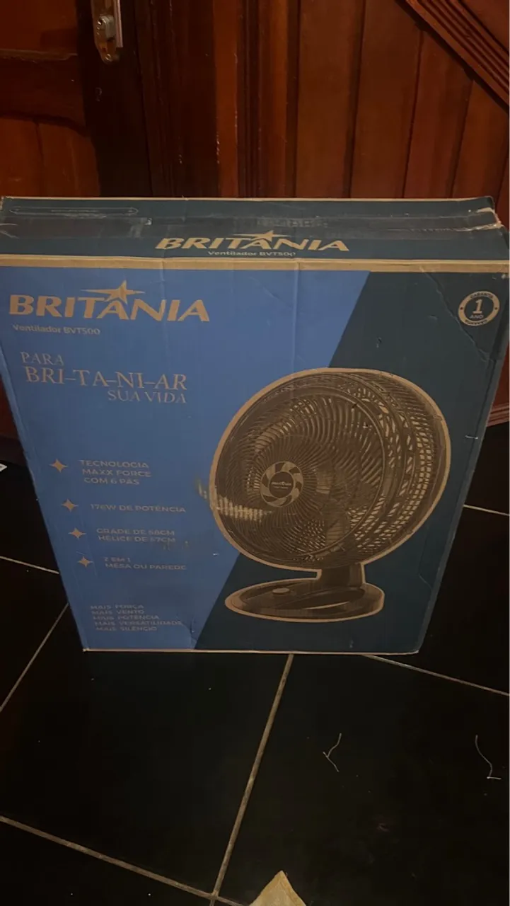 Ventilador Britânia BVT500 - Tecnologia Maxx Force