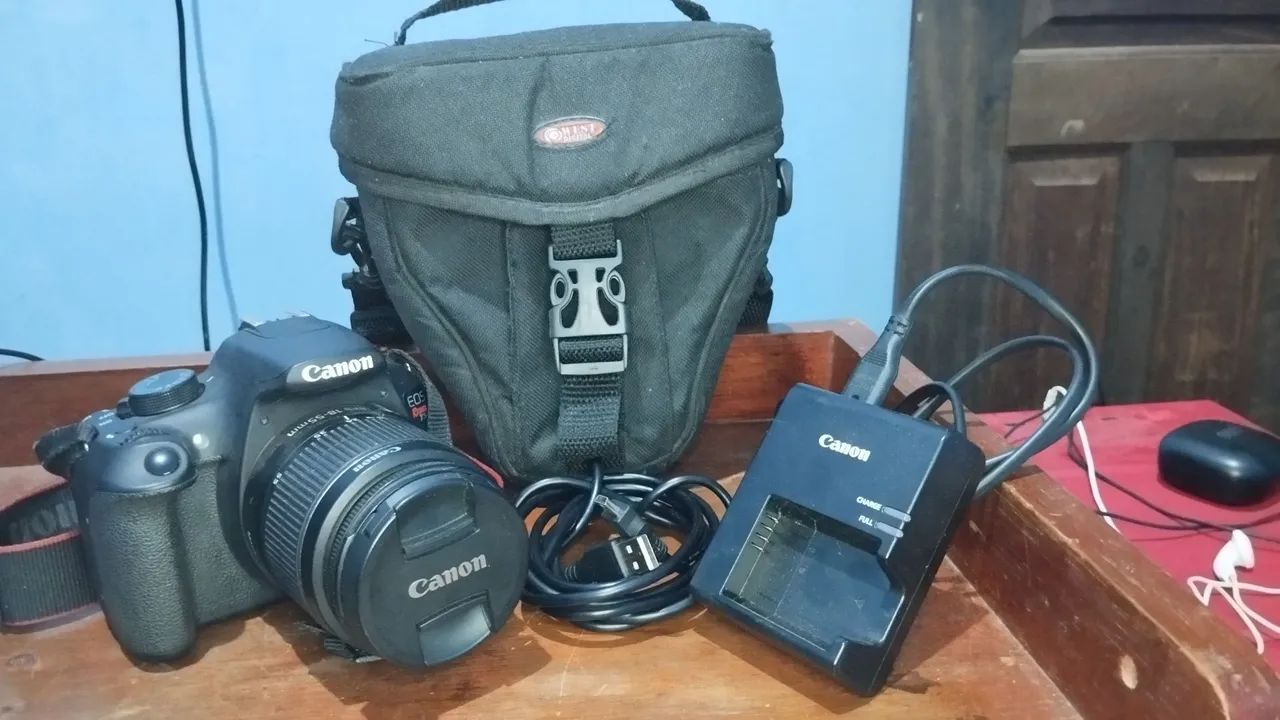 Câmera Canon EOS Rebel T5 - Excelente estado!