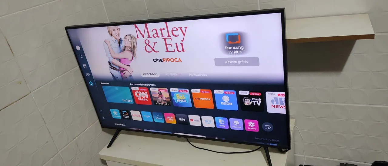 Smart TV Samsung com acesso a diversos aplicativos