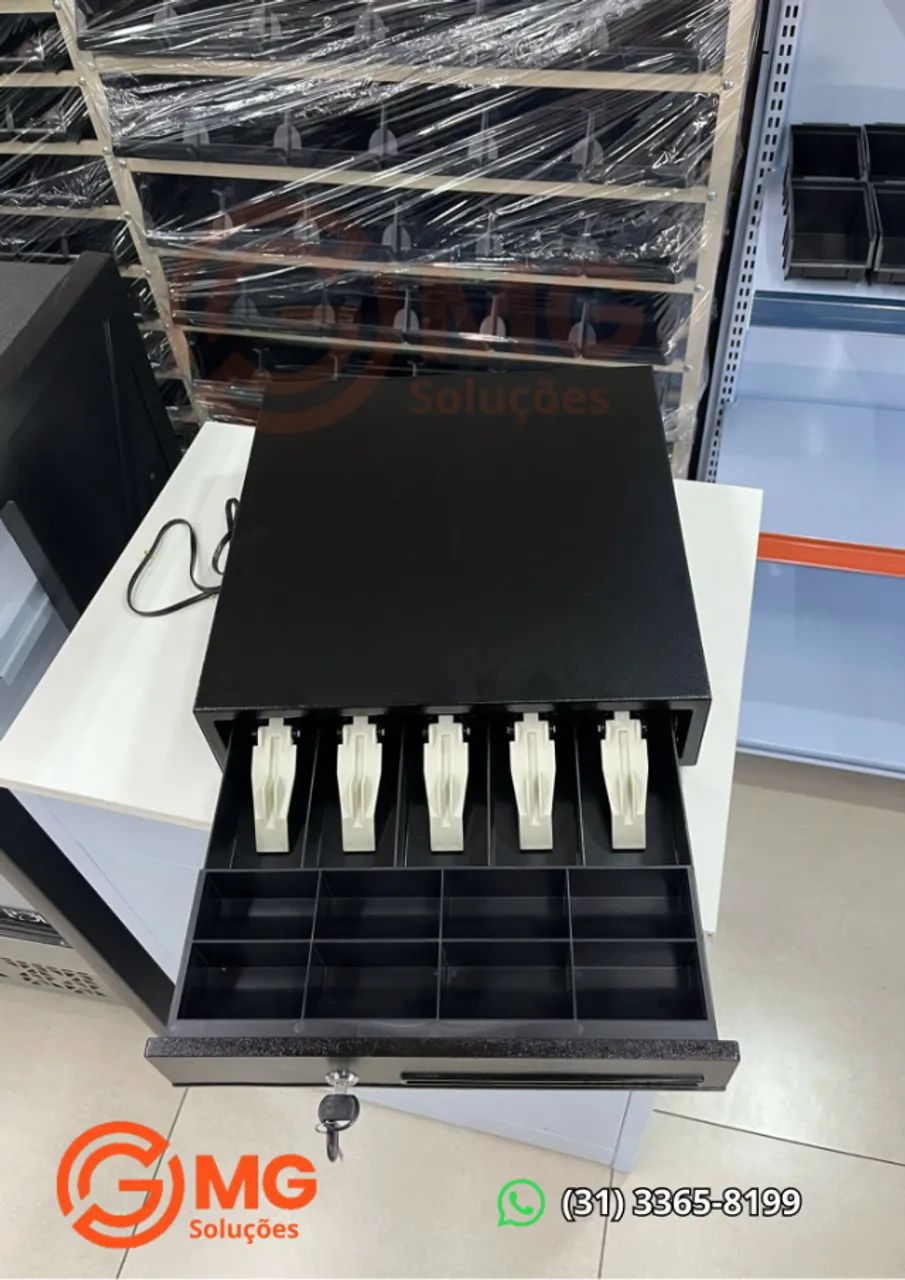 Gaveta caixa para cédulas